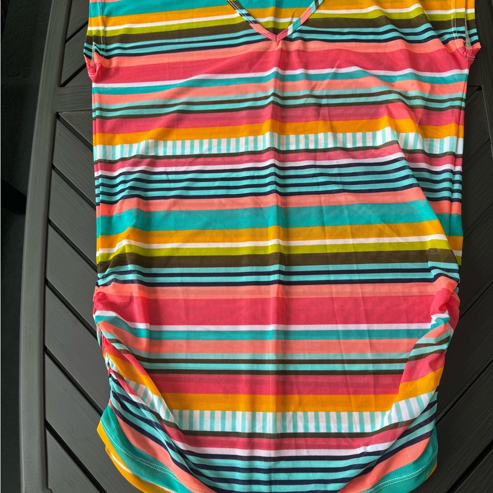 Anne Cole Multicolor Striped Tank Top